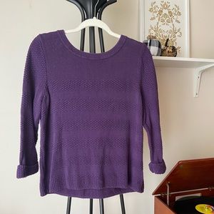 Croft and Barrow Purple Textured sweater